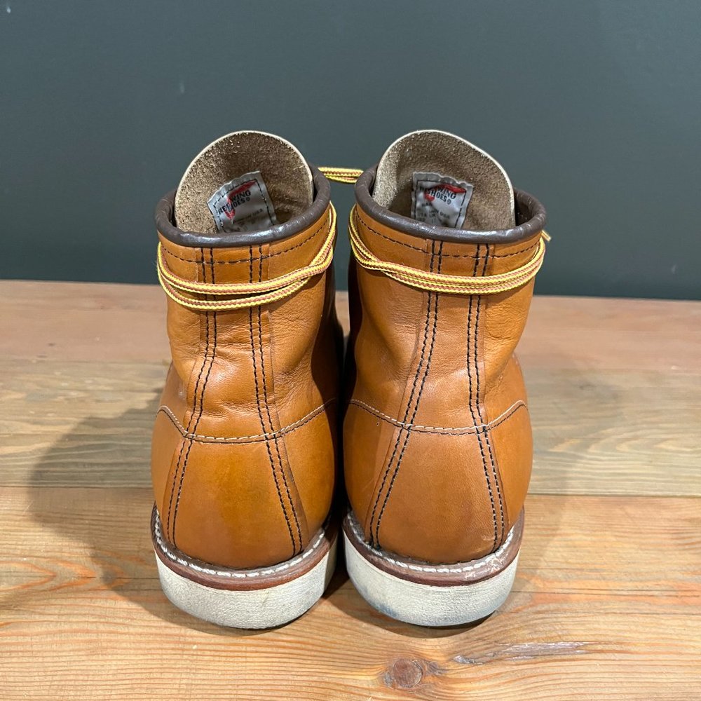 Red Wing 6 Inch Traction Tread Moc Toe Boots -- 10875 -- Made in the USA - Picture 5 of 10